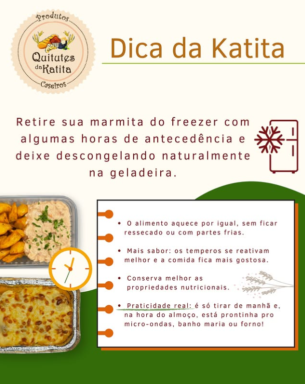 Dica de descongelamento marmita